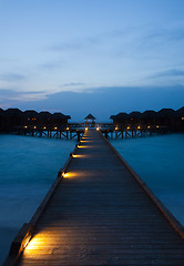 Image showing Water bungalows