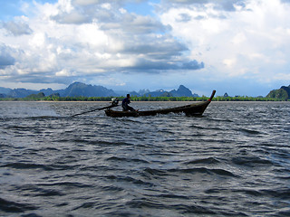Image showing Riding the Mekong