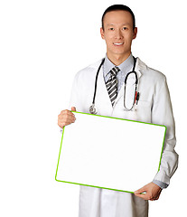 Image showing doctor with empty board