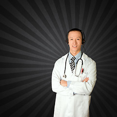 Image showing doctor with headphones