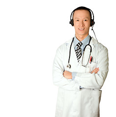 Image showing doctor with headphones