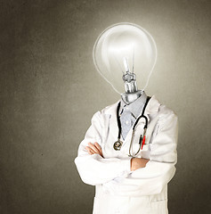 Image showing doctor with lamp-head