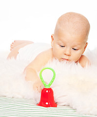 Image showing Baby and the toy