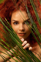 Image showing Beauty portrait in nature