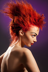 Image showing Red hairstyle