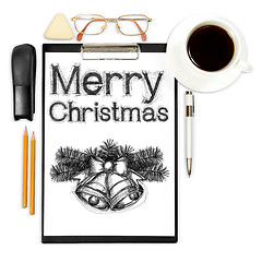 Image showing abstract business background with xmas