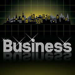 Image showing diamond word business