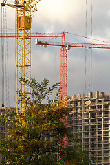 Image showing development with crane