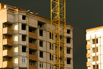 Image showing development with crane