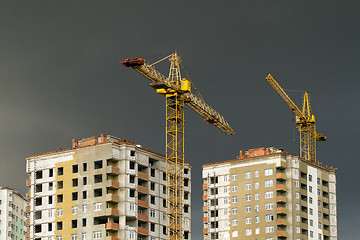 Image showing development with crane