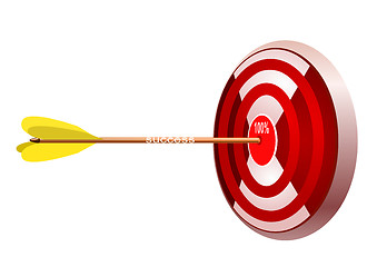 Image showing Target with arrow