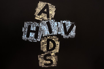 Image showing Crossword of HIV AIDS