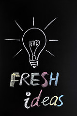 Image showing Light bulb,fresh ideas