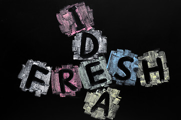 Image showing Crossword of fresh idea