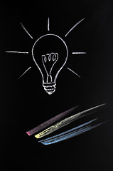 Image showing Light bulb,symbol of innovation