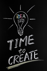 Image showing Time to create