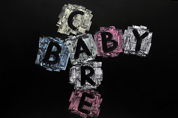 Image showing Crossword of baby and care