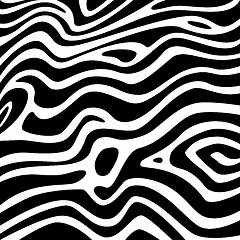 Image showing Zebra texture black and white