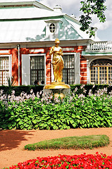 Image showing Peterhof. Monplezier park palace.