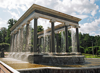 Image showing Peterhof. Lion cascade.