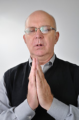 Image showing Portrait of praying man