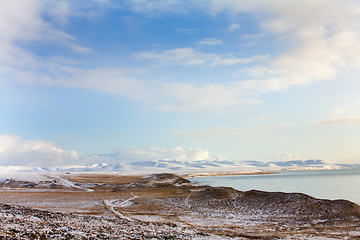 Image showing Winter  ocean coast