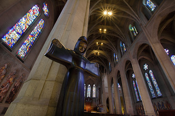 Image showing St Francis of Assisi Statue in Grace Cathedral