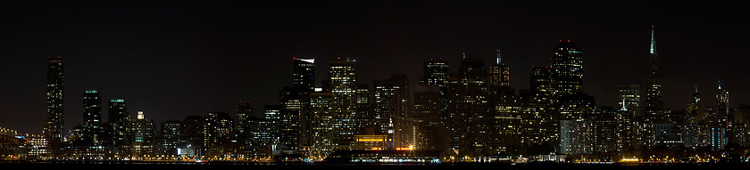 Image showing San Francisco Downtown Skyline at Night
