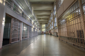 Image showing Alcatraz Island Prison Cells
