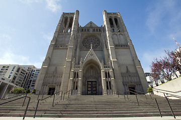 Image showing Steps to Grace Cathedral in San Francisco