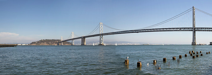 Image showing Oakland Bay Bridge Over San Francisco Bay