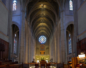 Image showing Historic Grace Cathedral Interior in San Francisco