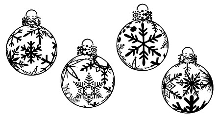 Image showing Christmas Ornaments Clipart