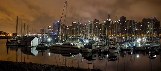 Image showing Marina at Stanley Park Vancouver BC Canada