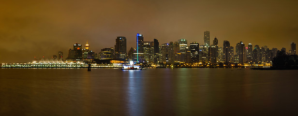 Image showing Vancouver BC Canada Downtown Skyline