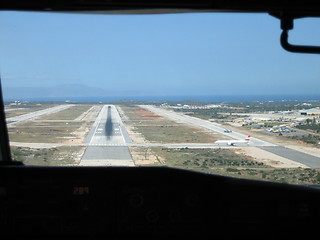 Image showing Approaching airport at Chania Crete