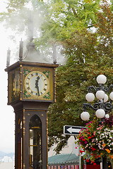 Image showing Vancouver BC Historic Gastown Steam Clock