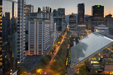 Image showing Vancouver BC Cityscape at Sunrise