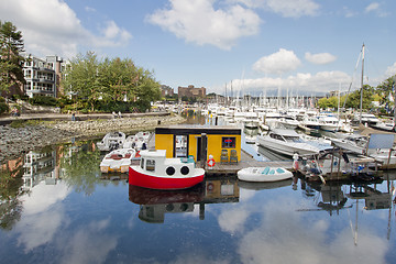 Image showing Marina at Granville Island Vancouver BC