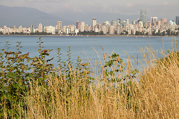 Image showing Vancouver BC Downtown from Hasting Mills Park