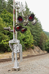 Image showing Railroad Crossing Signal