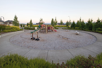 Image showing Neighborhood Public Park Children's Circular Playground