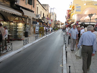 Image showing Main Street in old town Chania