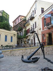 Image showing Anchor in old town Chania Crete