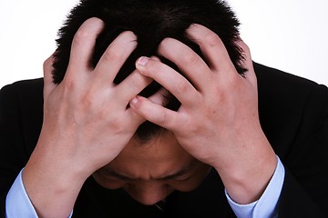 Image showing Upset businessman