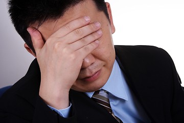 Image showing Upset businessman