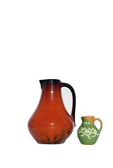 Image showing Colored jugs