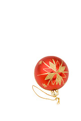Image showing Red Christmas bauble 