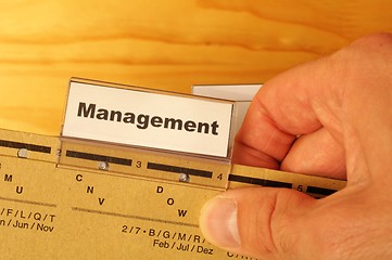 Image showing management