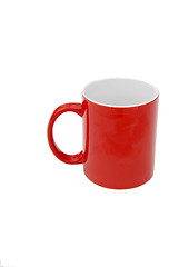 Image showing Red cup with a tab 